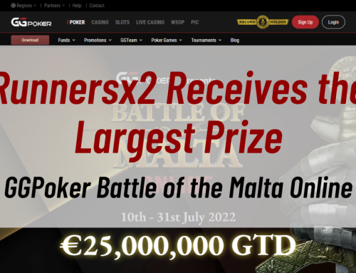 Runnersx2 Receives the Largest Prize in GGPoker Battle of the Malta Online